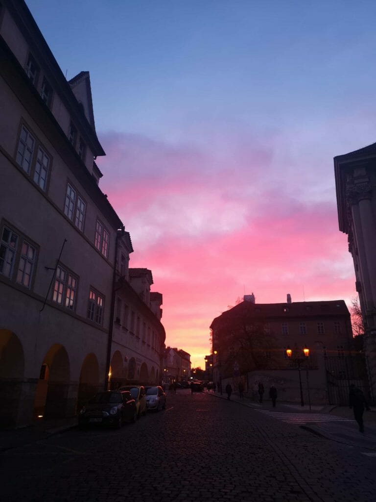 Couché de soleil Prague